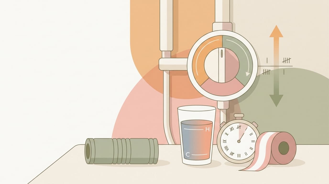 Illustration for Thermal Shifts and Whether Contrast Showers Speed Up Recovery