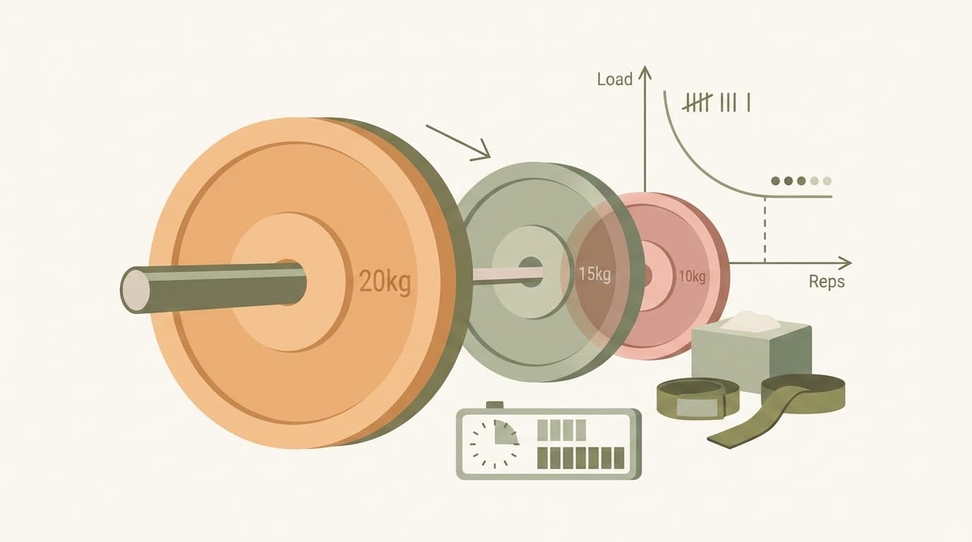Illustration for Reverse Pyramid Training for Maximum Strength on Your First Set