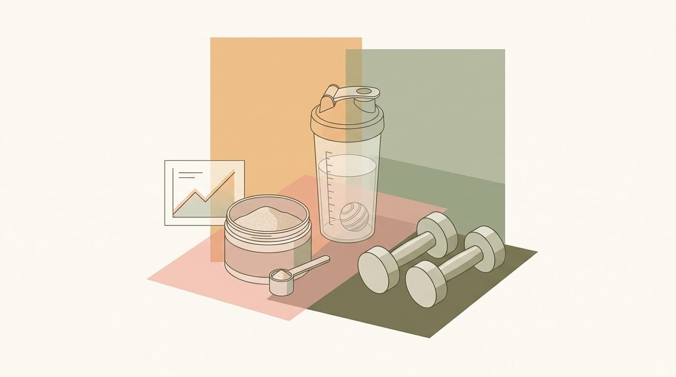 A fitness enthusiast mixing an HMB supplement powder into water before a workout.