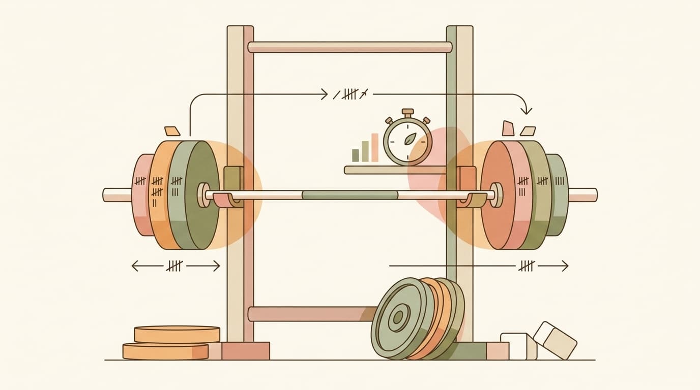 A lifter performing a straight set of back squats in a power rack with pristine form.