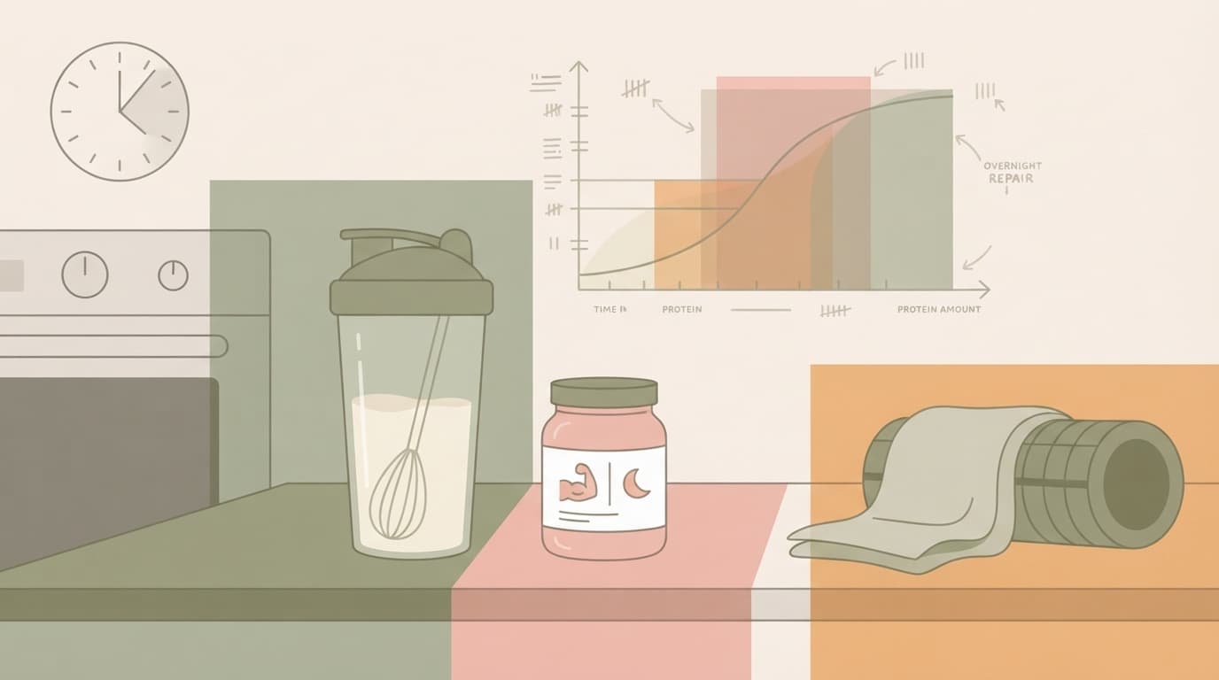 Illustration for Bedtime Casein for Overnight Muscle Repair