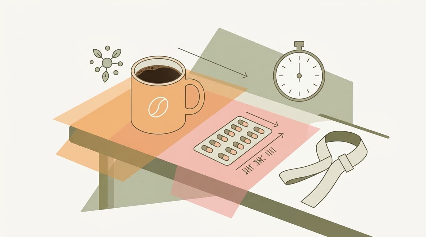Illustration for Choosing Between Coffee and Caffeine Pills for Pre-Workout Focus