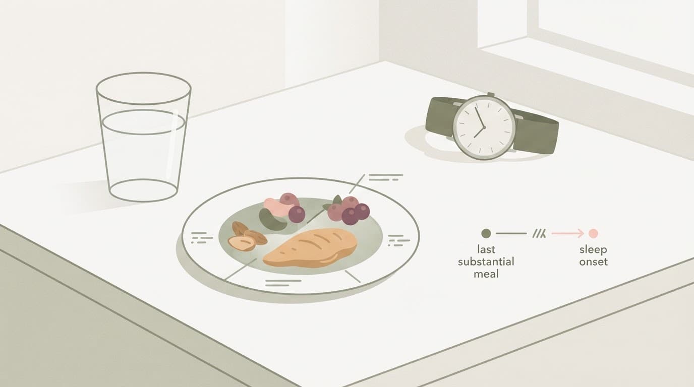 Illustration for When Should Your Last Meal Be to Protect Deep Sleep?